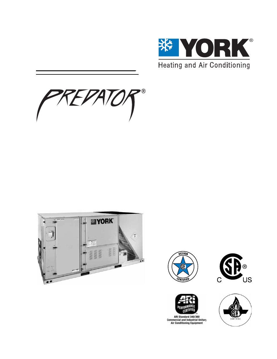 York PREDATOR DM 078 User Manual | 48 pages