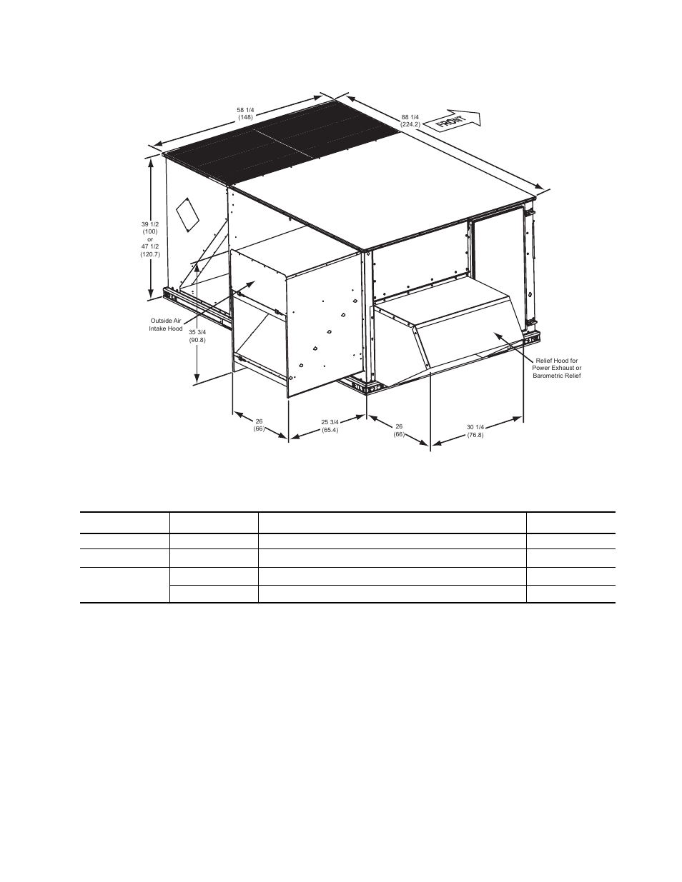 Application cabinet height description model | York PREDATOR BP 090 User Manual | Page 29 / 36