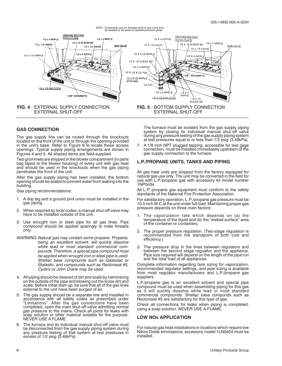 York SUNLINE PLUS D2EG 048 User Manual | Page 6 / 20