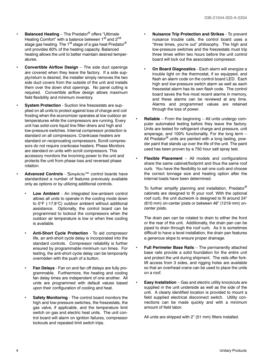 York PREDATOR DM150 User Manual | Page 4 / 36