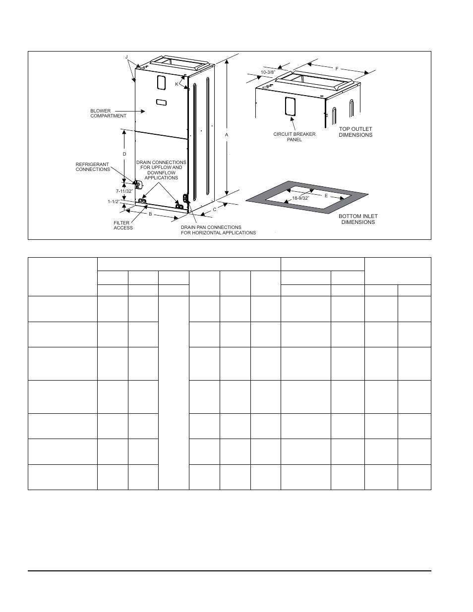 Dimensions | York AHP18 User Manual | Page 2 / 12