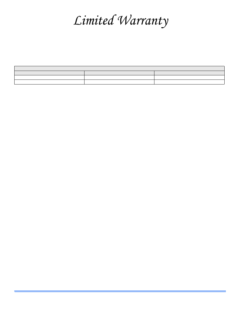 Limited warranty | York 14 User Manual | Page 4 / 4