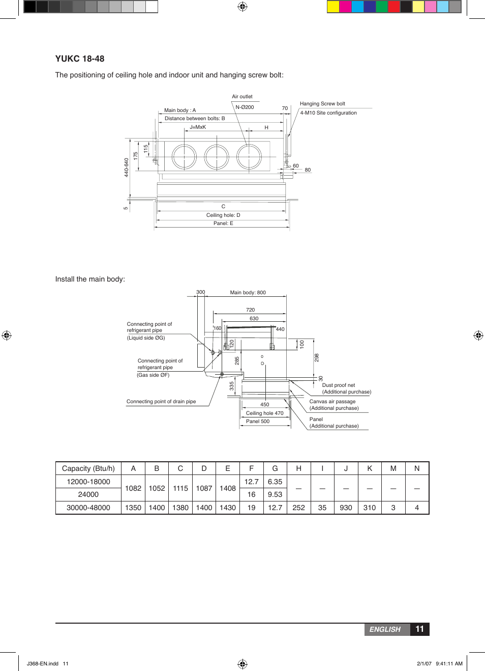 Yukc 18-48 | York YUHC 18-60 User Manual | Page 11 / 23