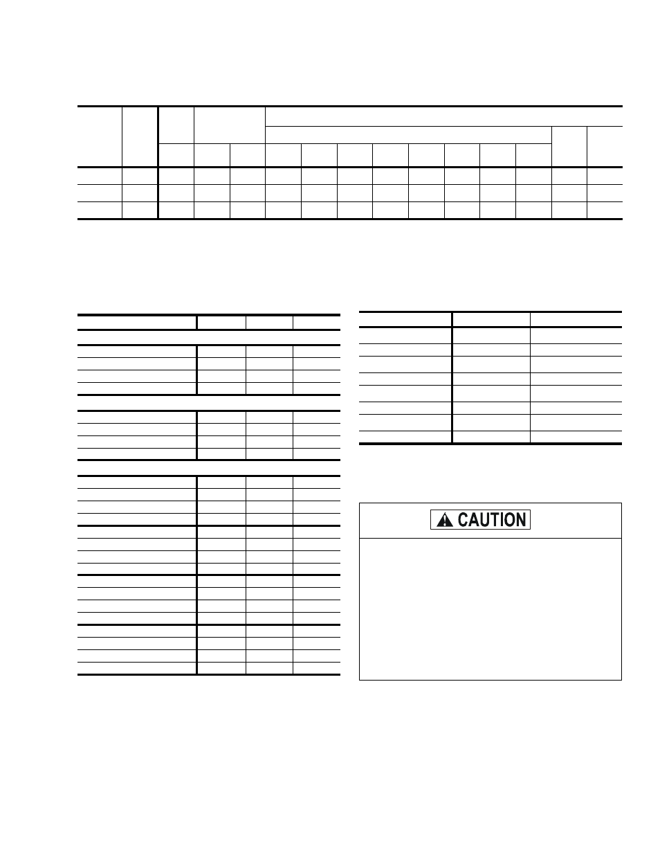 Table 1: sound power rating, Table 2: capacity ratings - (ari 360), Table 3: gas heat ratiings | Sound power rating, Capacity ratings - (ari 360), Gas heat ratiings | York DJ 180 User Manual | Page 9 / 40