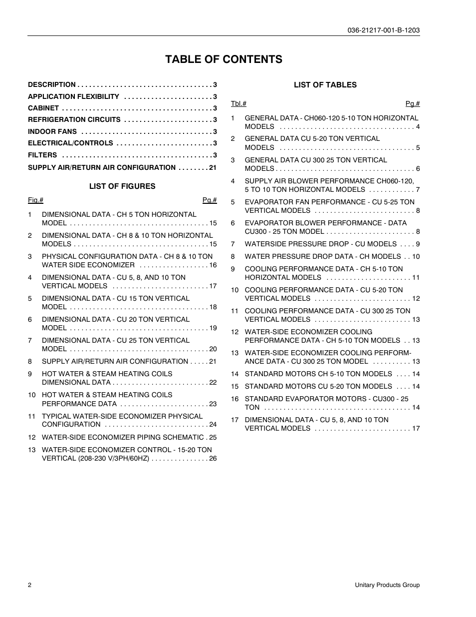 York SINGLE PACKAGE AIR CONDITIONING CH060 User Manual | Page 2 / 28