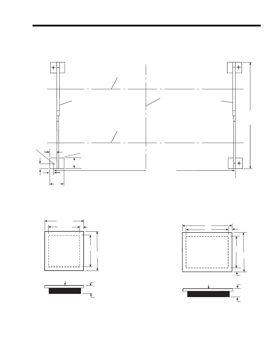 Dimensions (mm) – floor layout, Neoprene isolators | York YR User Manual | Page 33 / 40