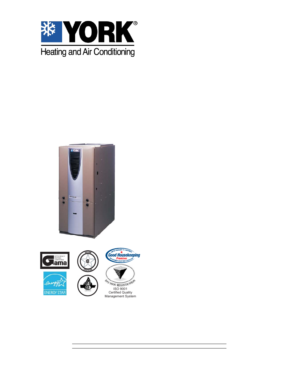 York PT9 User Manual | 8 pages