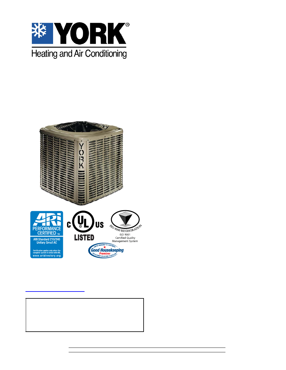 York YCJD18 THRU 60 User Manual | 18 pages
