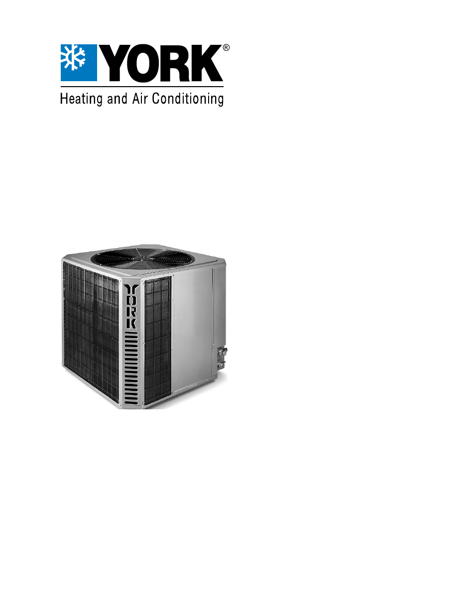 York STELLAR 2000 H*DA012 User Manual | 8 pages