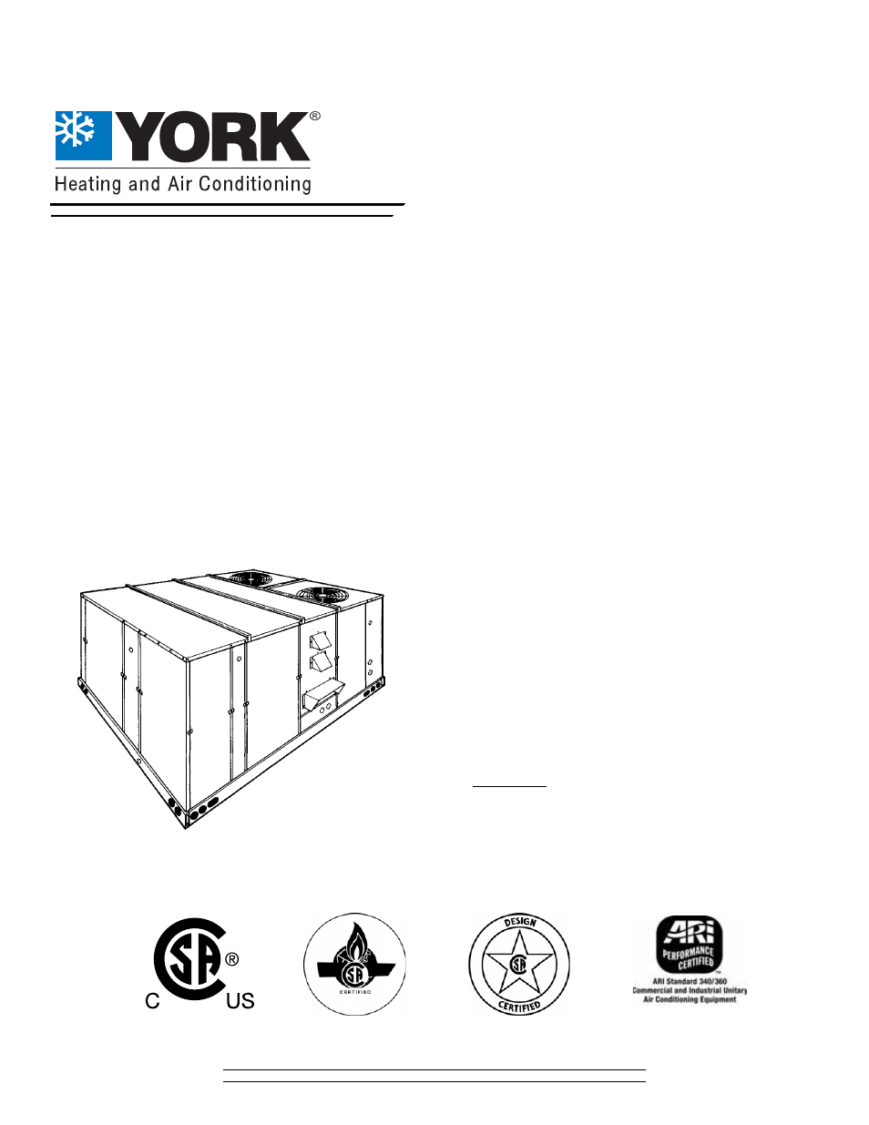 York DH 300 User Manual | 44 pages