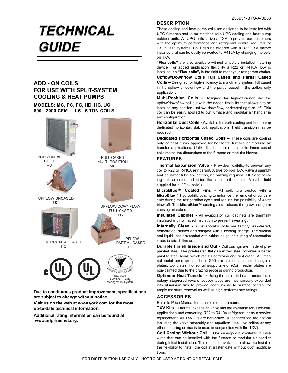 York UC User Manual | 16 pages