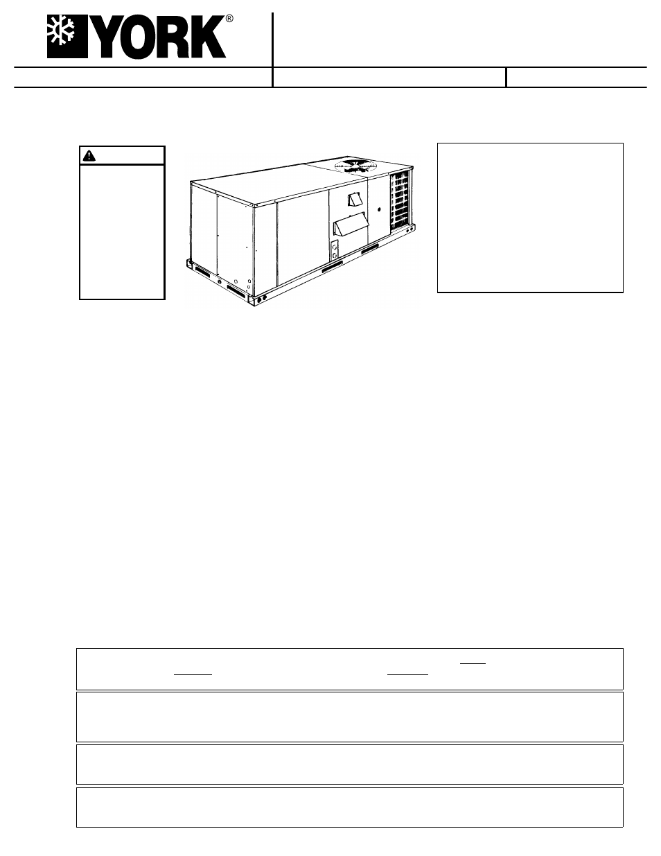 York SUNLINE 2000 D2CG 072 User Manual | 20 pages