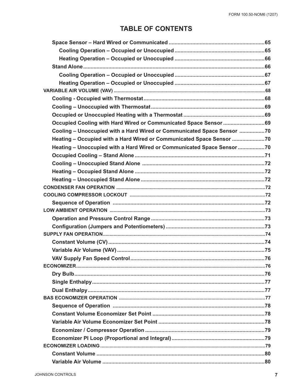 York ECO2 YPAL 050 User Manual | Page 7 / 168