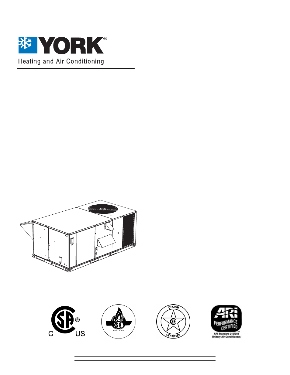 York SUNLINE MAGNUM DY 036 User Manual | 36 pages