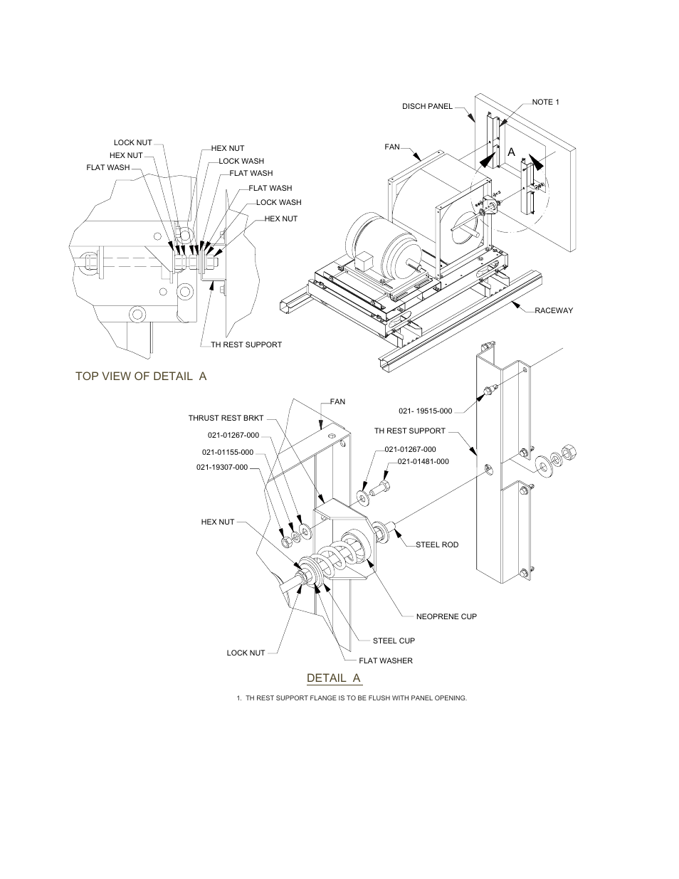 Atop view of detail a detail a | York LDO9688 User Manual | Page 20 / 92