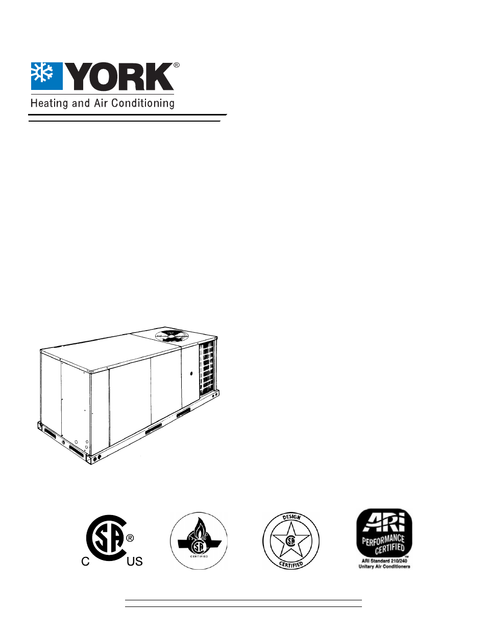 York SUNLINE 2000 DM 048 User Manual | 40 pages