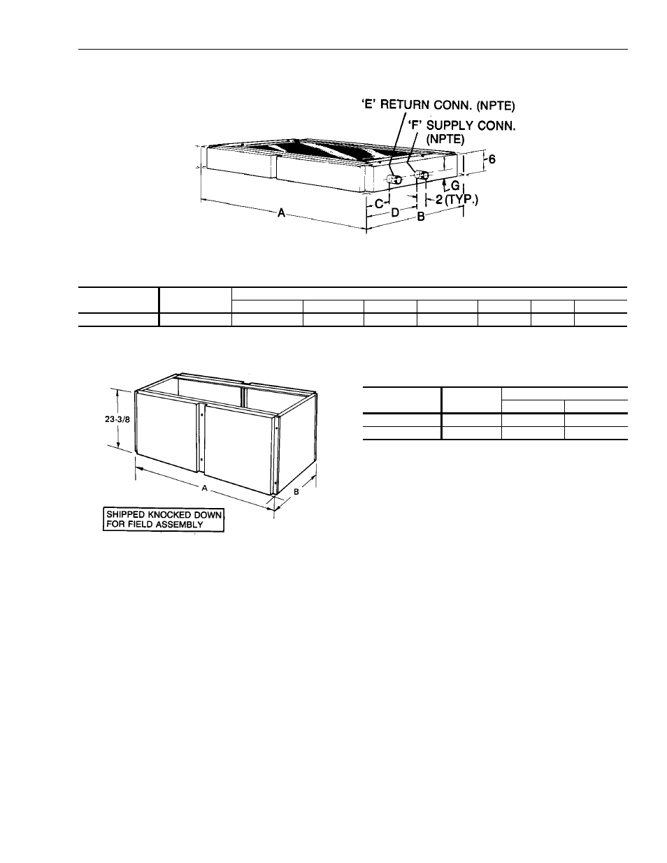 Dimensions steam coil, Dimensions base section, Dimensions base sections | York MILLENNIUM ND600 User Manual | Page 31 / 38