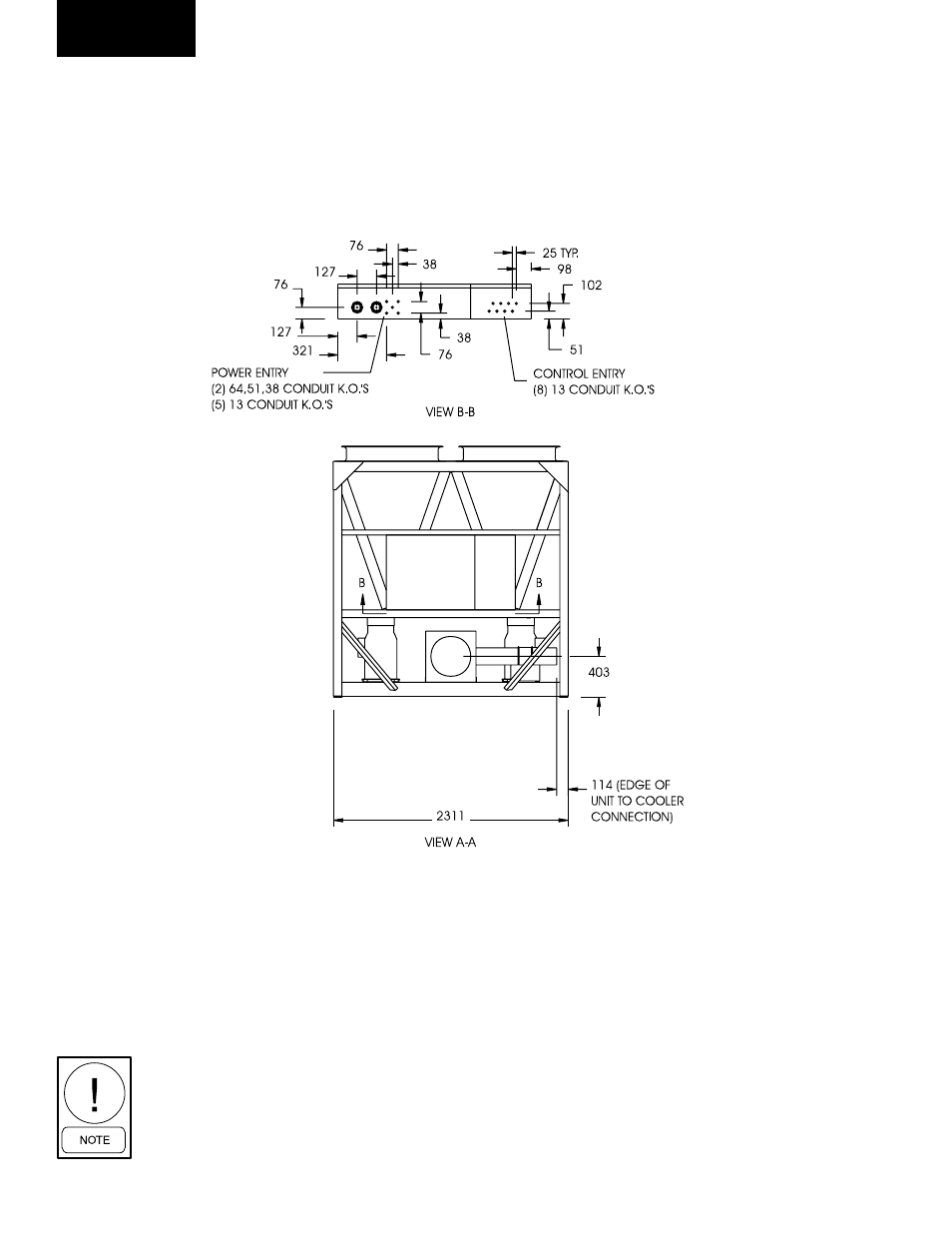 Dimensions (metric) ycal0064sc - ycal0080sc | York YCAL0080SC User Manual | Page 52 / 136