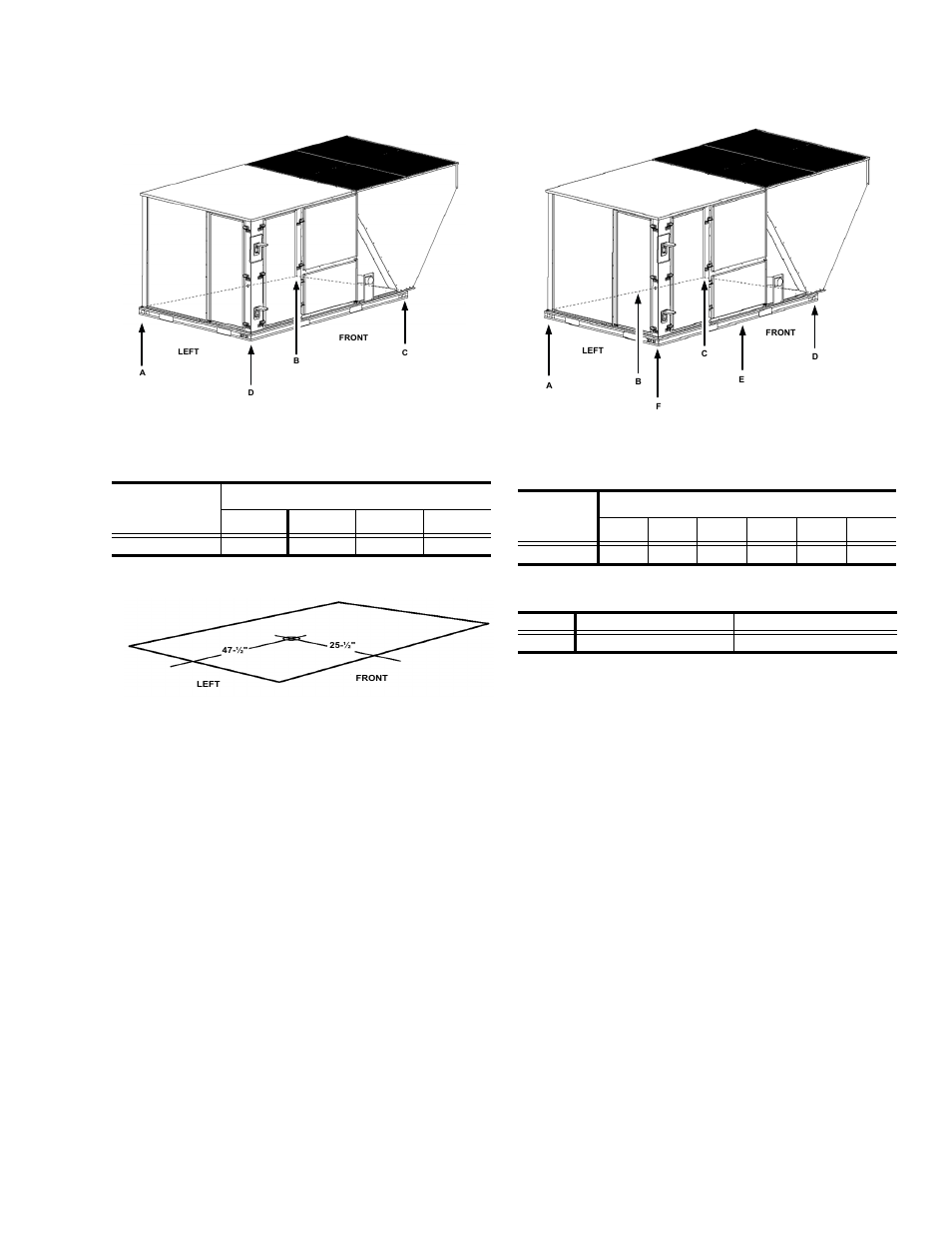 Figure 3 : unit center of gravity, Table 18: unit weight | York PREDATORTM MAGNUM DJ 150 User Manual | Page 17 / 28