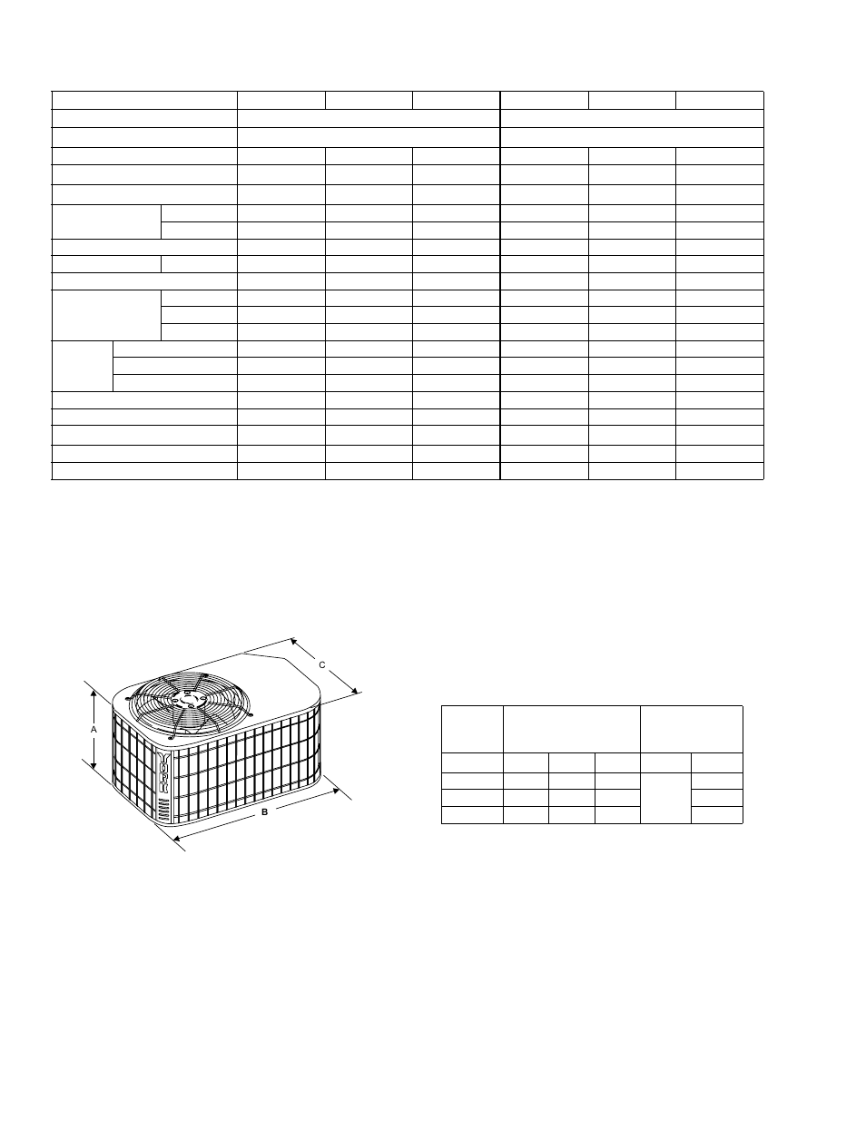 Physical and electrical data | York 090 User Manual | Page 2 / 16