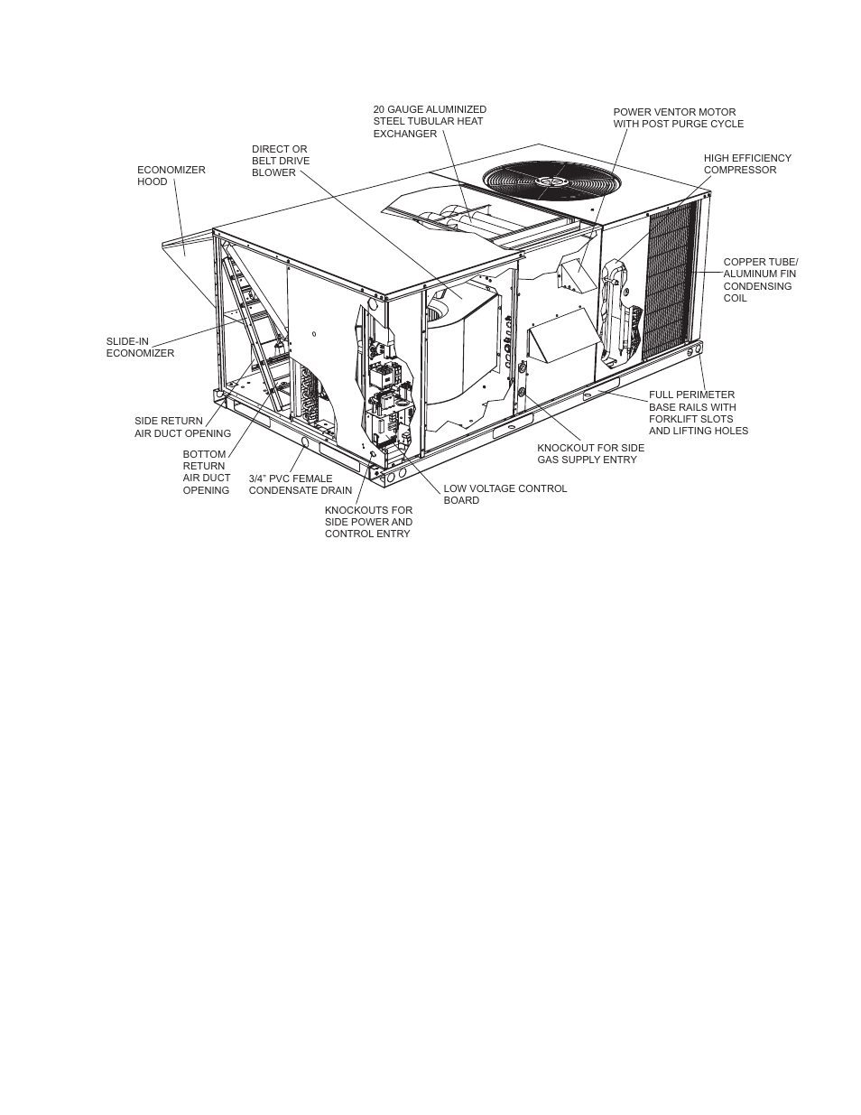 Factory-installed options, Field-installed accessories, Unit cutaway | York 60 User Manual | Page 5 / 44
