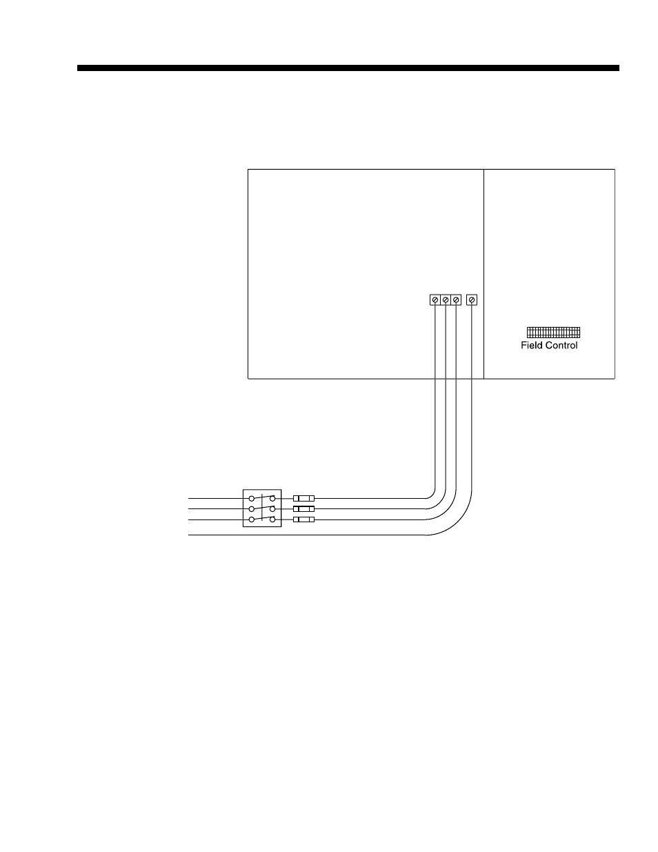 Power wiring, Single-point power supply wiring, Fig. 2 – single-point power supply wiring | Power side field power supply, Control side, Electrical / controls box | York ECO R-407C User Manual | Page 31 / 44