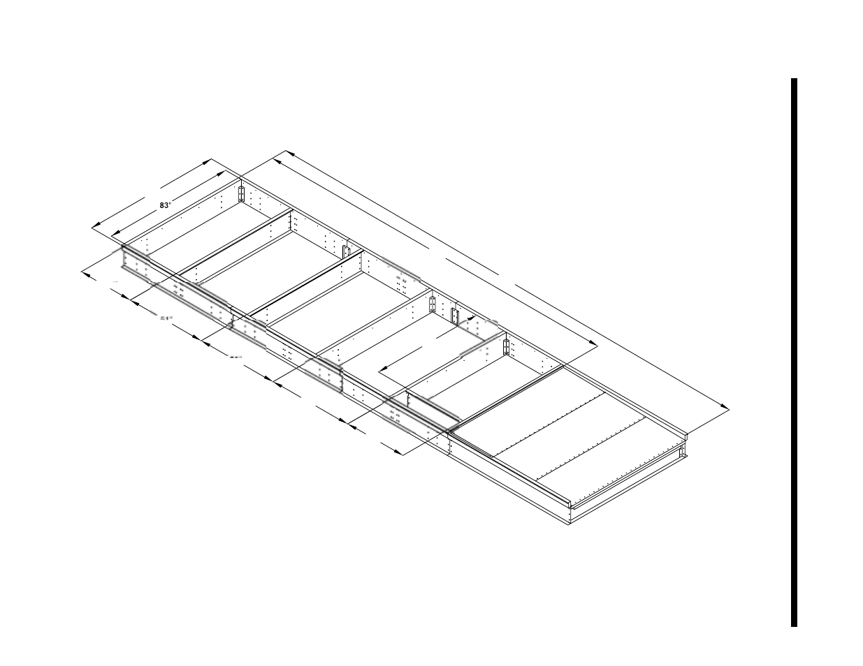 Curb layout drawing, Fig. 8 – curb layout drawing | York ECO R-407C User Manual | Page 37 / 44
