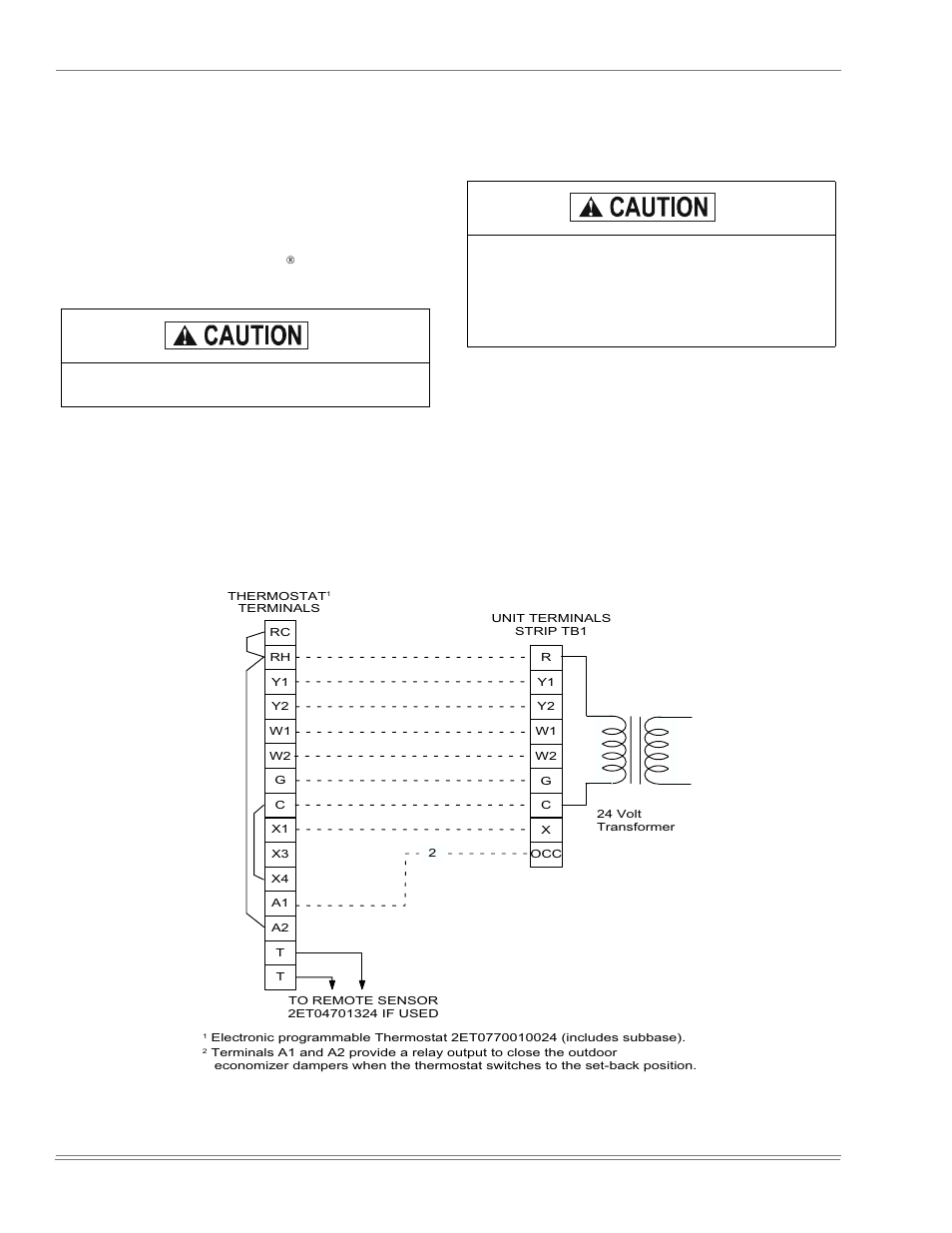 Power wiring detail, Figure 16 - electronic thermostat field wiring | York DJ150 User Manual | Page 18 / 52