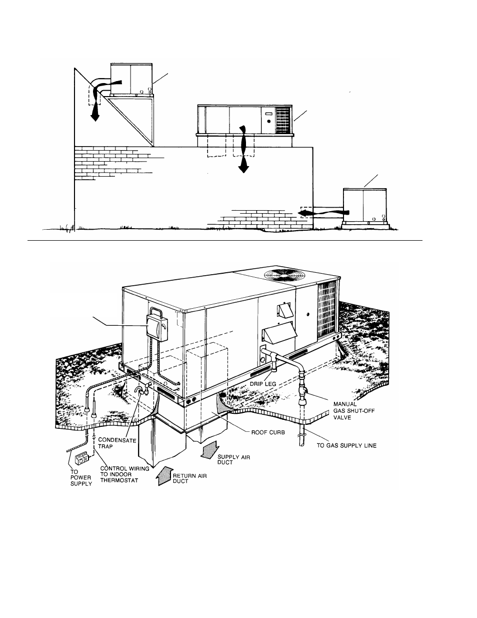 Typical applications, Typical roof-top installation (model dcg shown) | York Sunline 2000 User Manual | Page 20 / 24