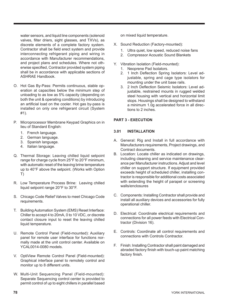 York YCAL0041 User Manual | Page 78 / 80