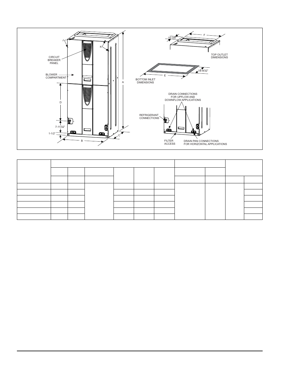 Dimensions | York AVY24 THRU 60 User Manual | Page 2 / 10