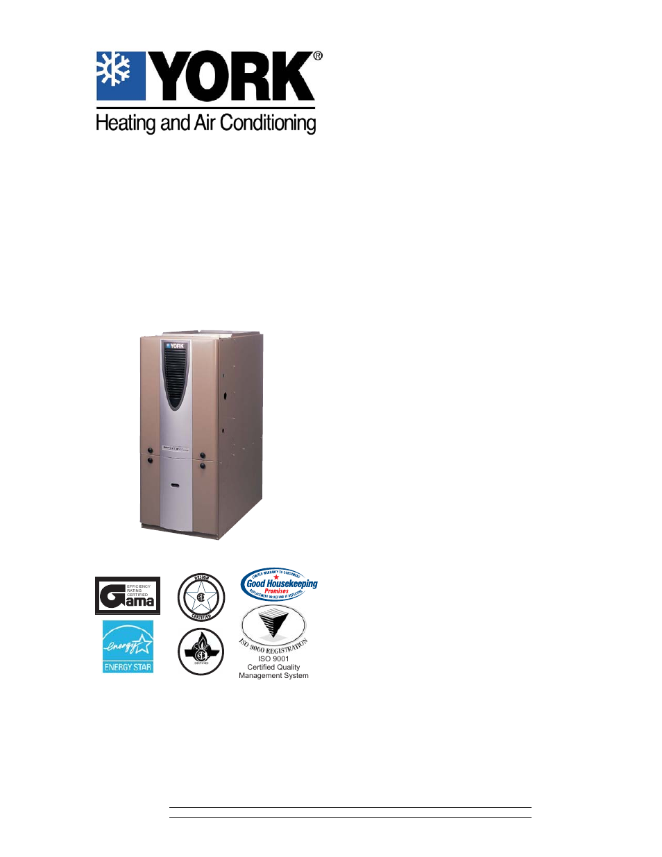 York PC9*DH User Manual | 12 pages