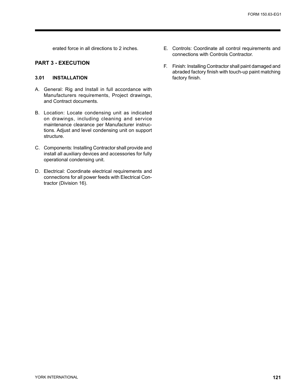 York YCUL0016 User Manual | Page 121 / 124