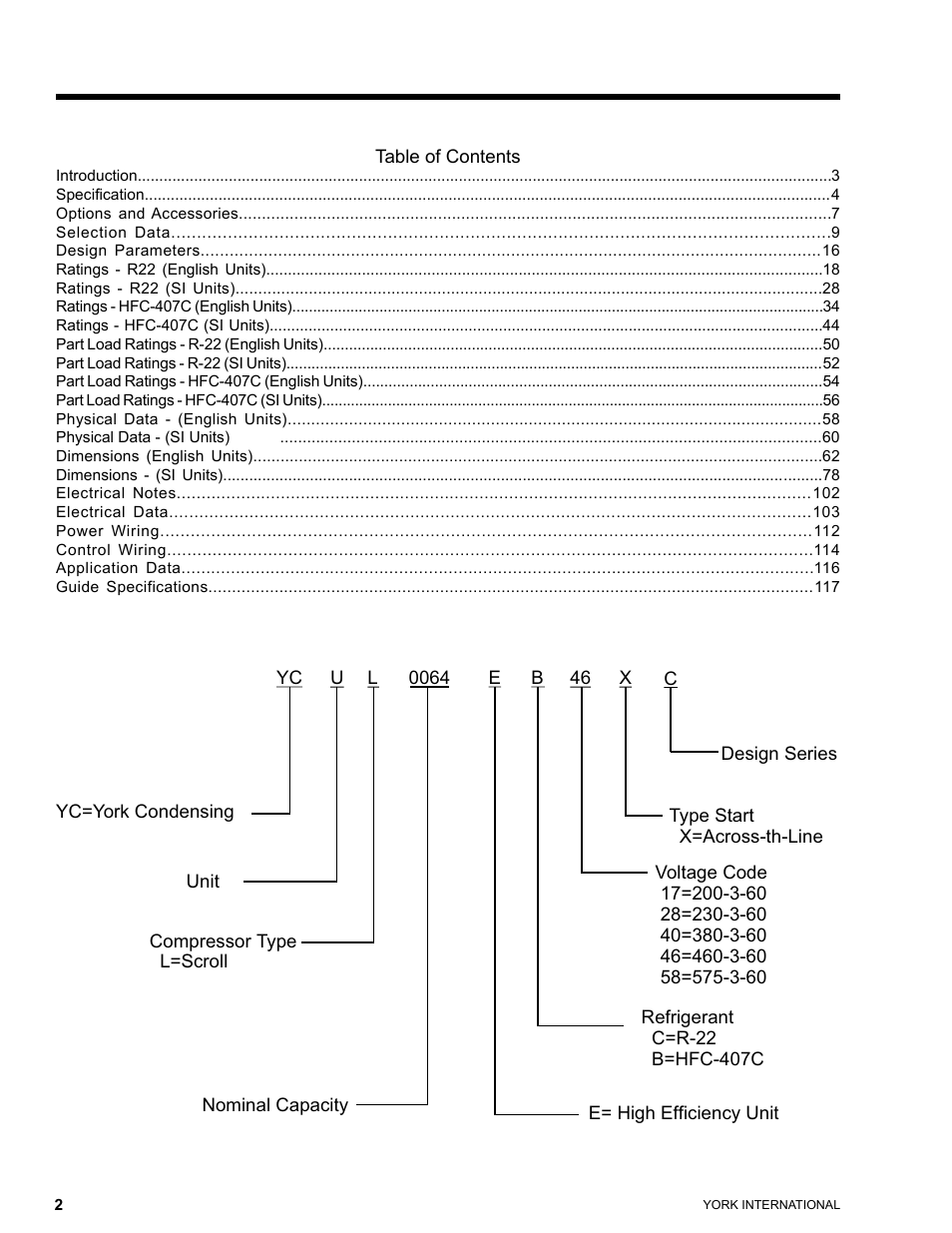 York YCUL0016 User Manual | Page 2 / 124
