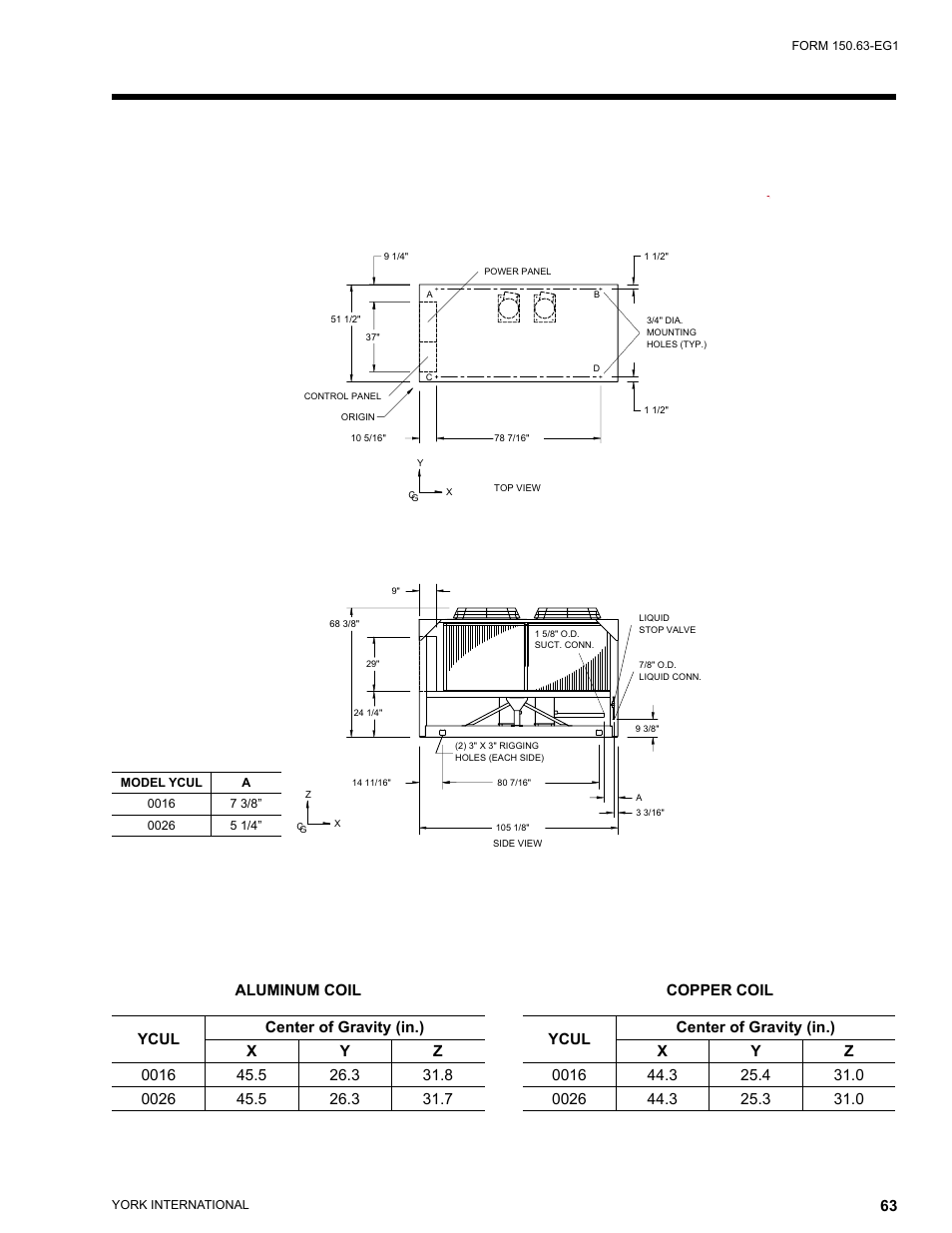 York YCUL0016 User Manual | Page 63 / 124