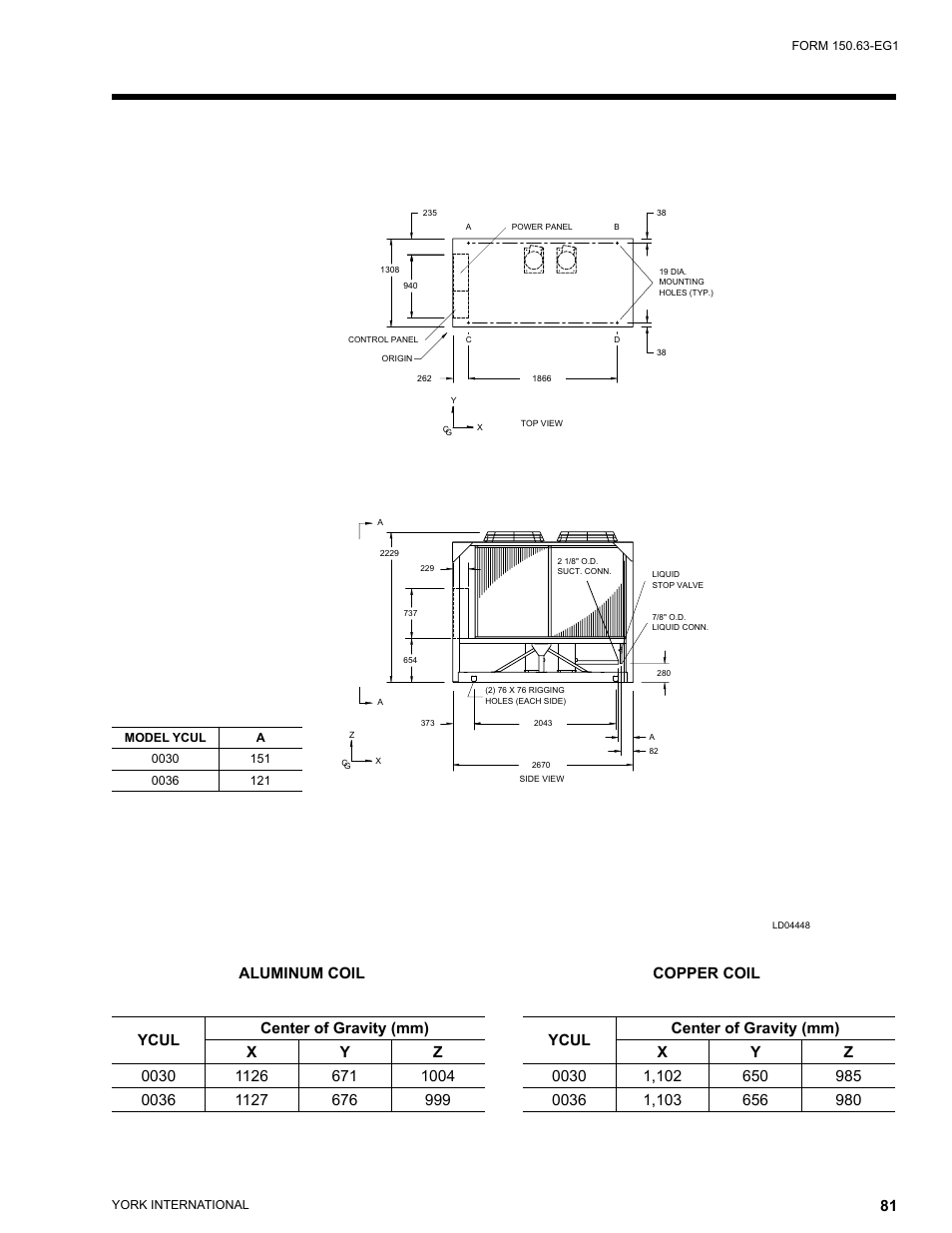 Aluminum coil copper coil | York YCUL0016 User Manual | Page 81 / 124