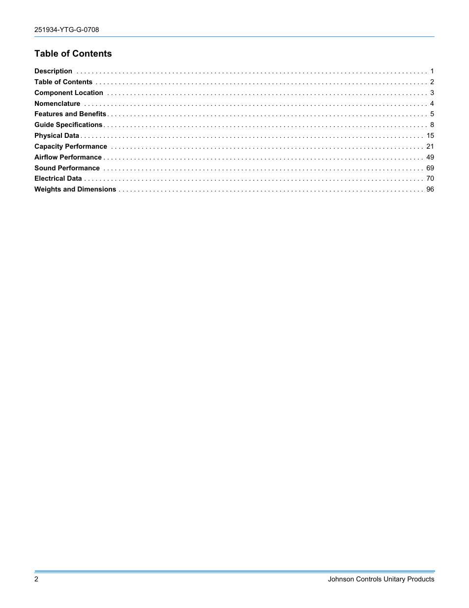 York ZJ R-410A User Manual | Page 2 / 104