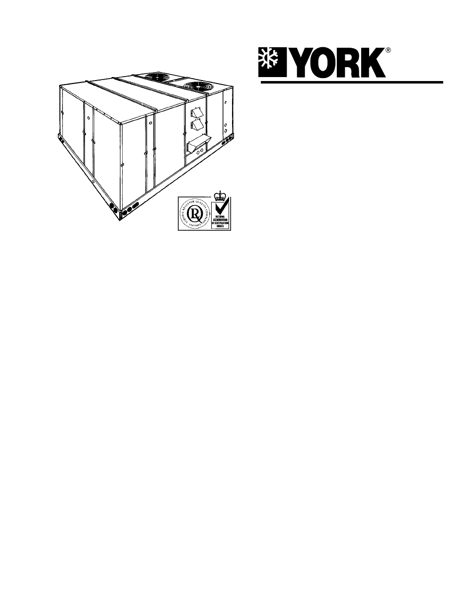 York SUNLINE 2000 D3CG User Manual | 20 pages