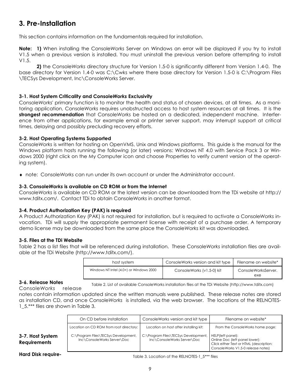 Pre-installation | York Version 1.5.0 User Manual | Page 13 / 42