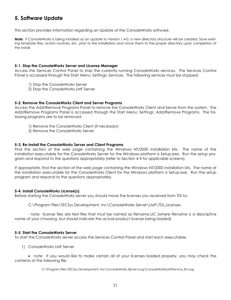 Software update | York Version 1.5.0 User Manual | Page 25 / 42