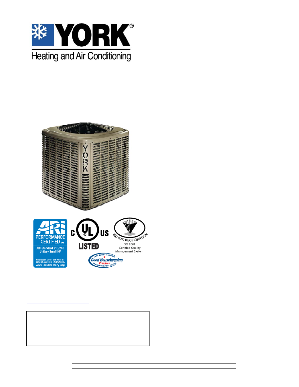 York YHJD18 User Manual | 36 pages