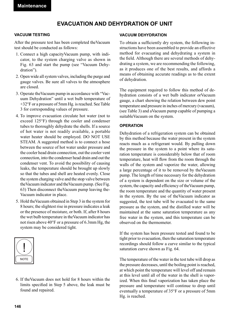 Evacuation and dehydration of unit | York R123 User Manual | Page 146 / 156