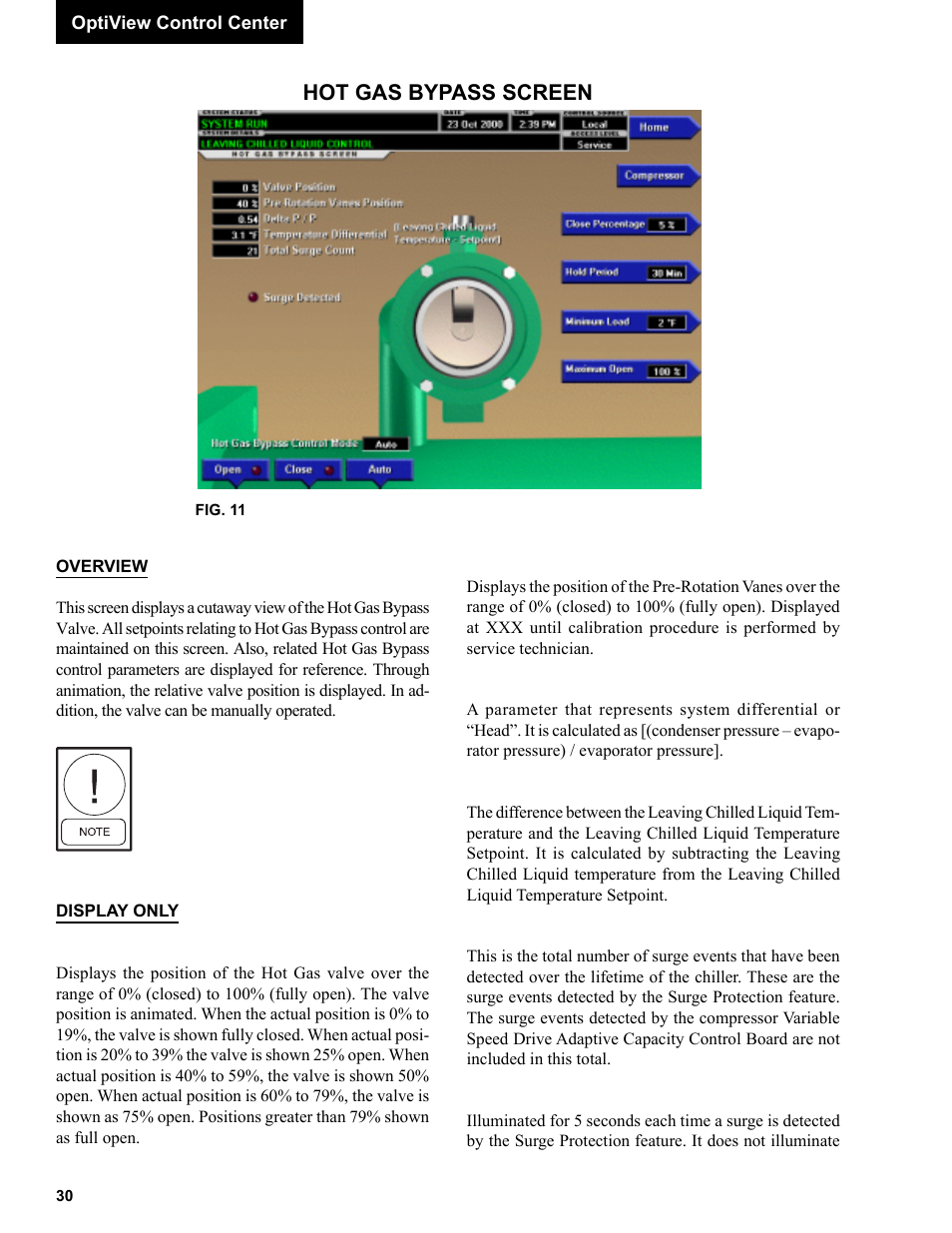 Hot gas bypass screen | York R123 User Manual | Page 30 / 156