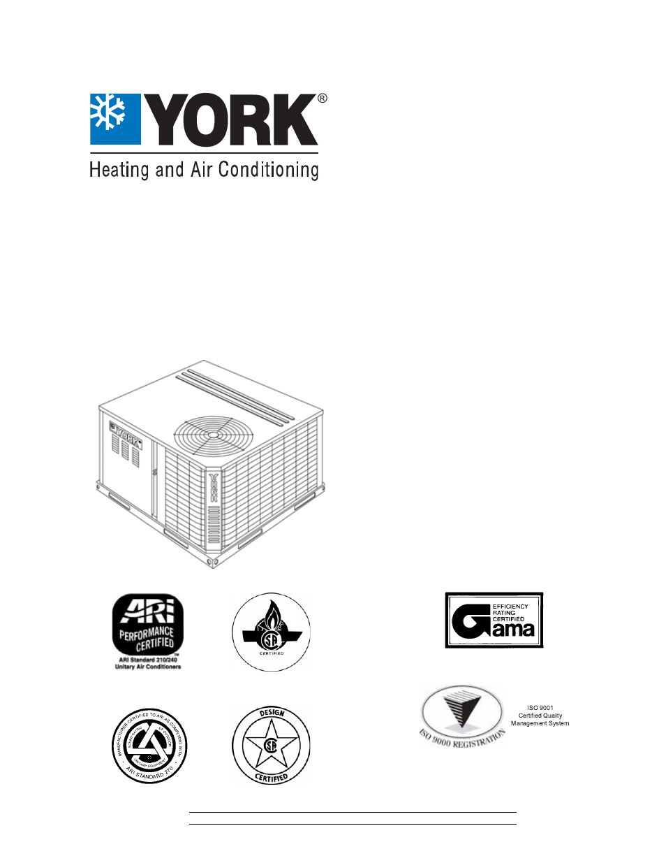 York AFFINITY 291627-YTG-B-0807 User Manual | 32 pages