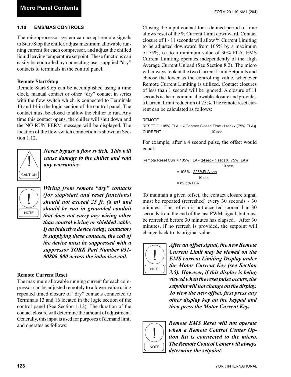 York YCAS0130 User Manual | Page 128 / 204