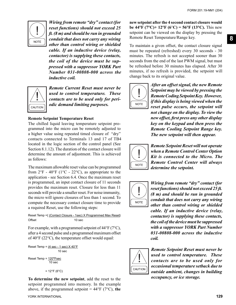 York YCAS0130 User Manual | Page 129 / 204