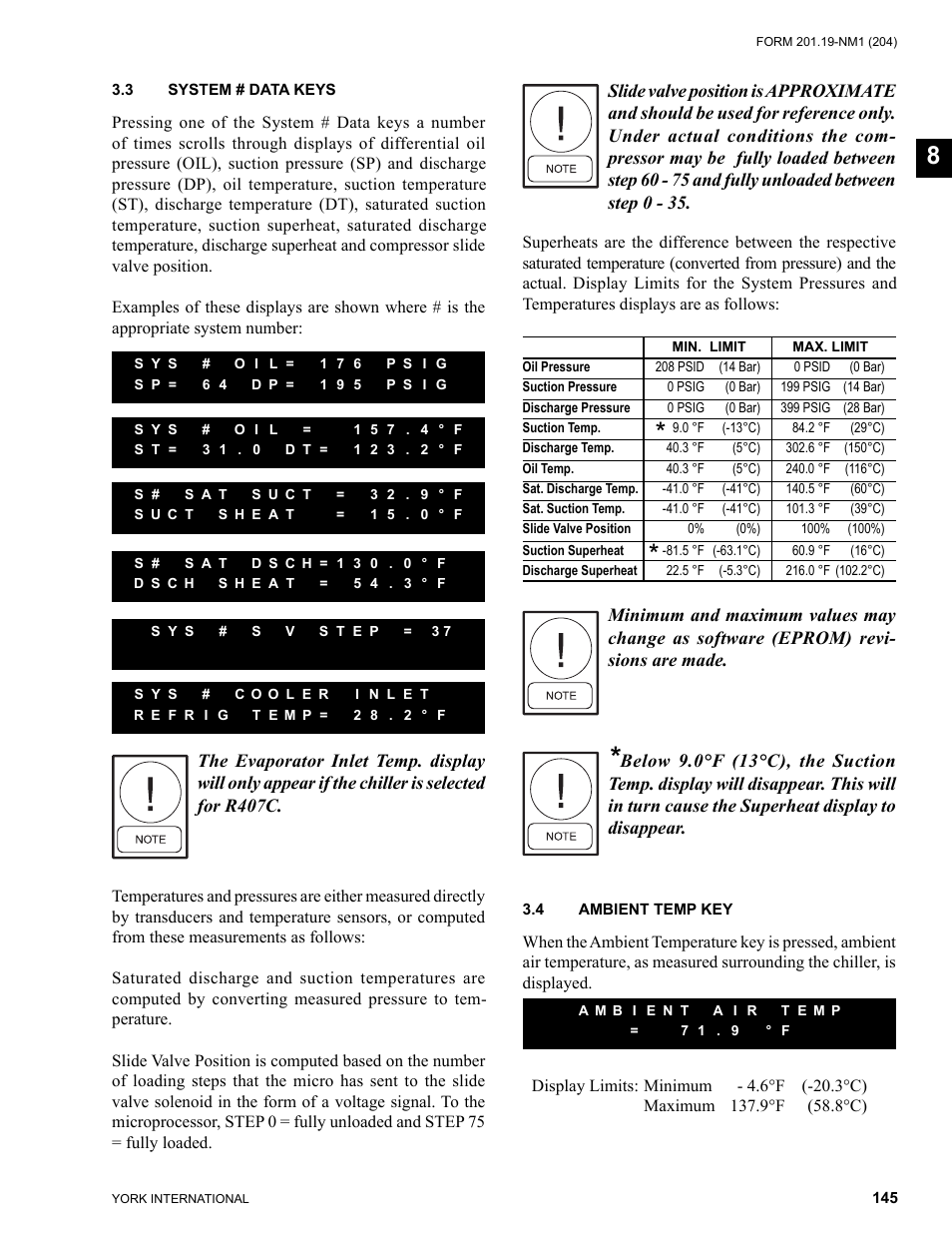 York YCAS0130 User Manual | Page 145 / 204