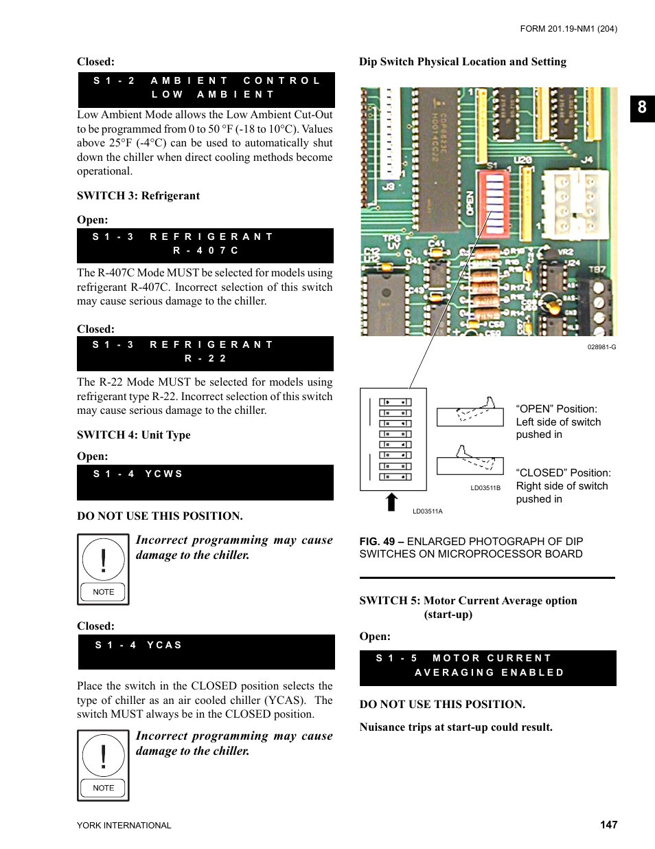 York YCAS0130 User Manual | Page 147 / 204