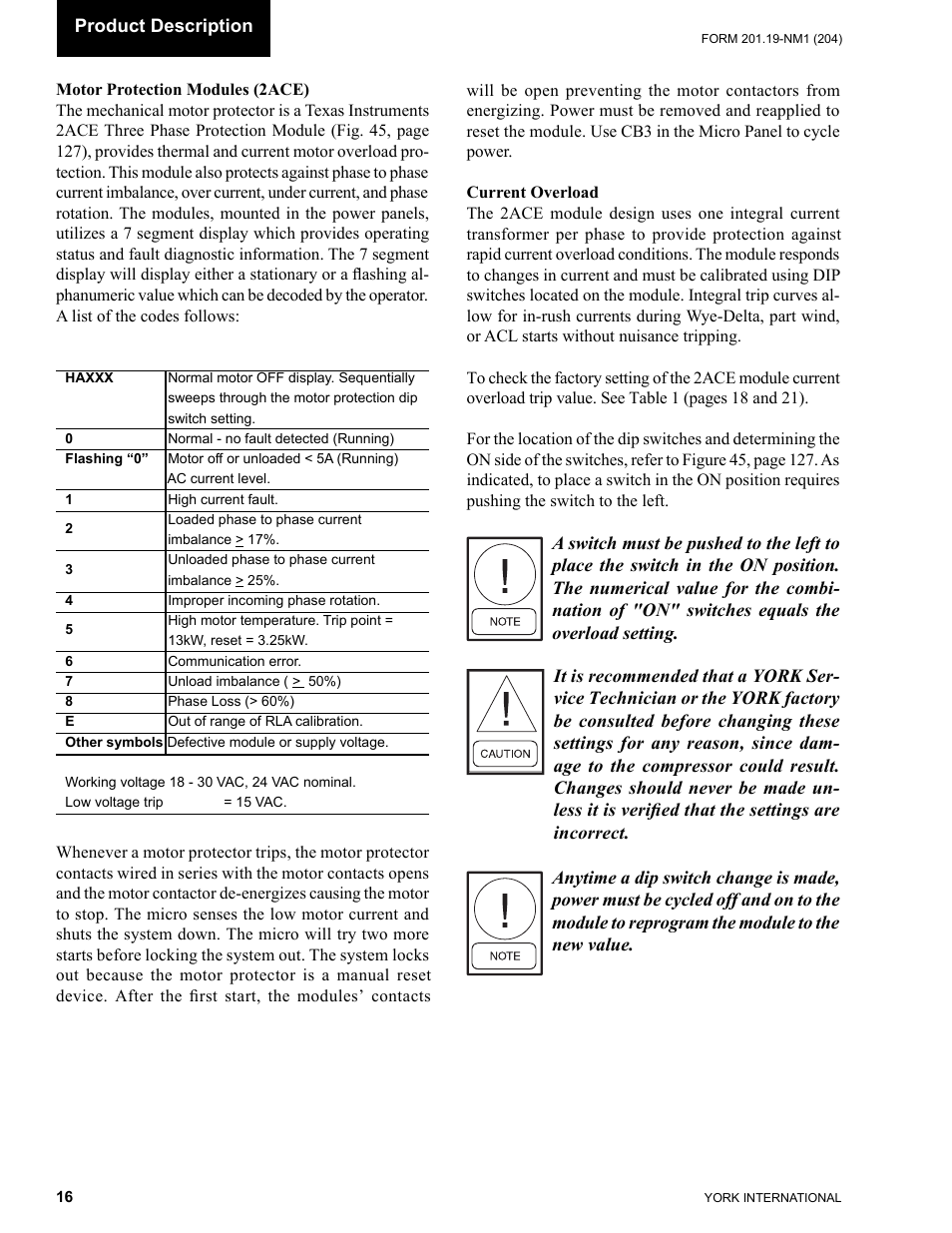 York YCAS0130 User Manual | Page 16 / 204