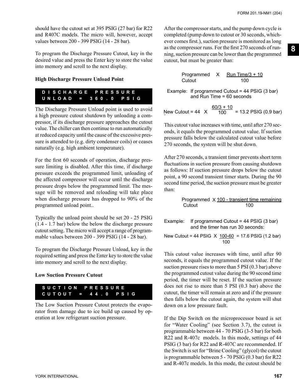 York YCAS0130 User Manual | Page 167 / 204